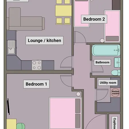 Апартаменти Quiet Basement Flat Near Train Station & Centre Бристоль